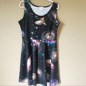 Cow Cow space skater dress